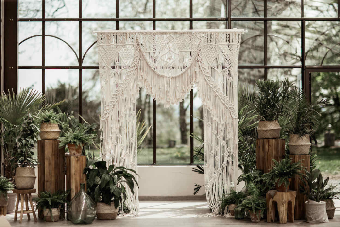 Arche de Mariage avec Macramé à Faire Soi Même