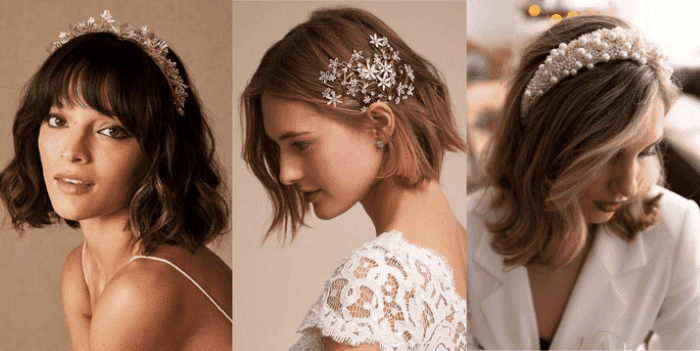 coiffure mariage simple et chic cheveux court