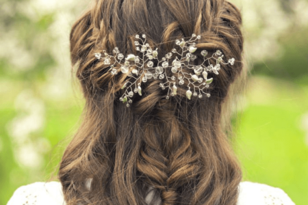 Coiffure mariage cheveux mi longs