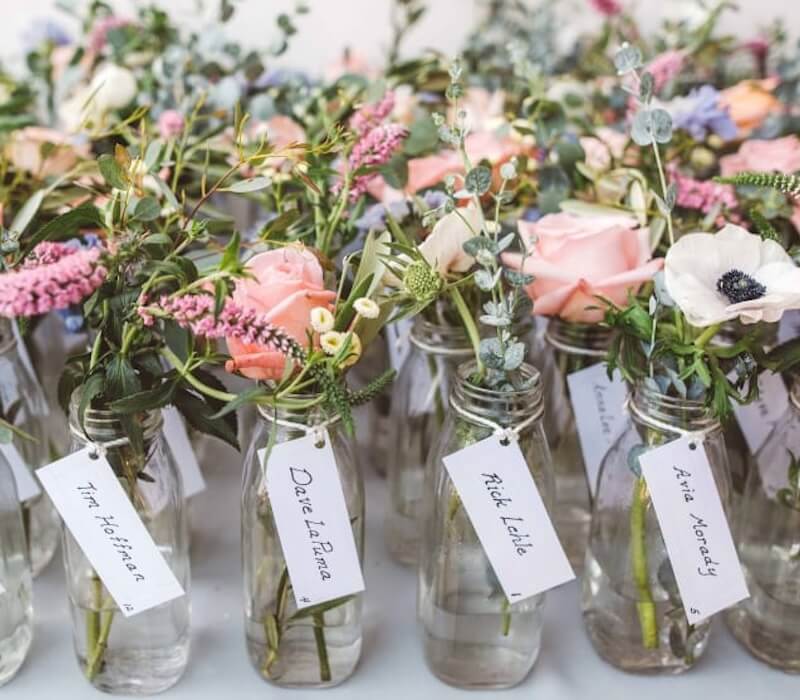 Des fleurs pour cadeau invité mariage oriental