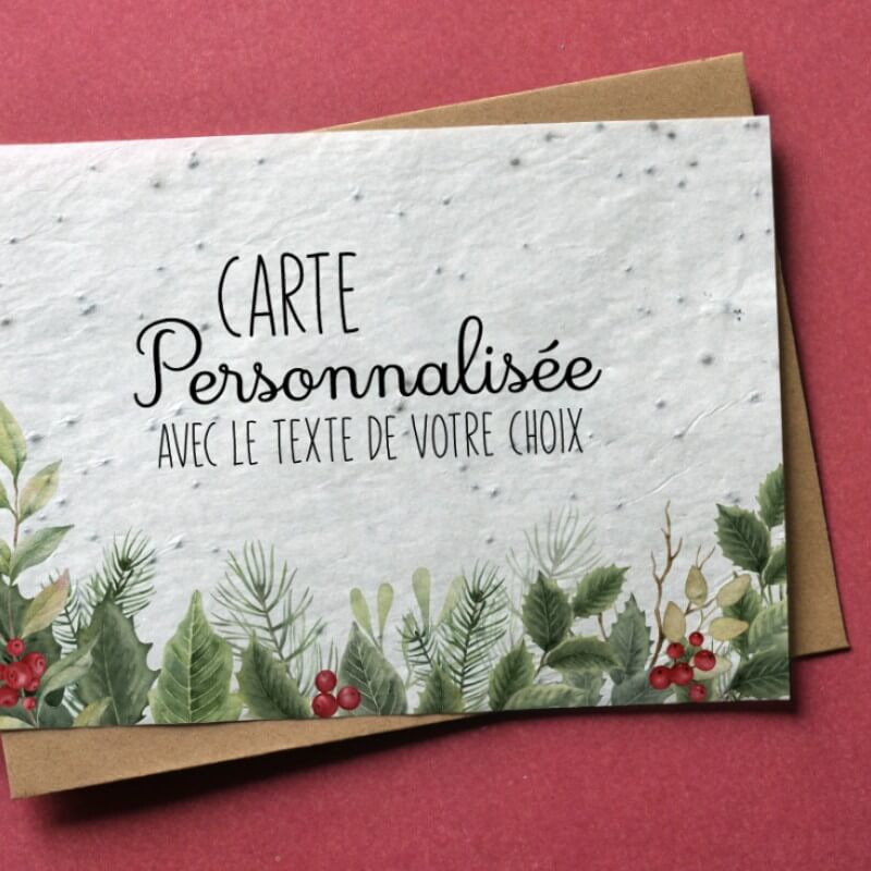 Carte de vœux personnalisée 