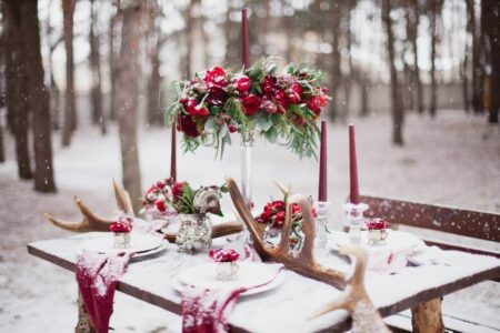 10 meilleures idées déco mariage hiver