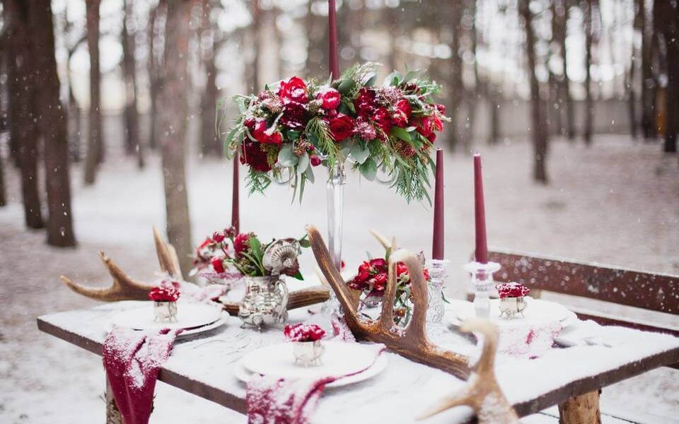 10 meilleures idées déco mariage hiver