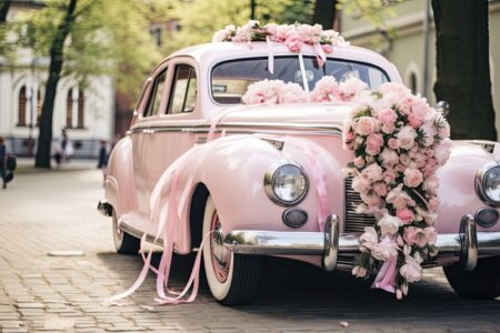 déco voiture mariage