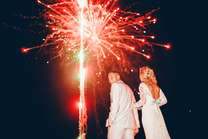 Prix feu d'artifice mariage de courte durée