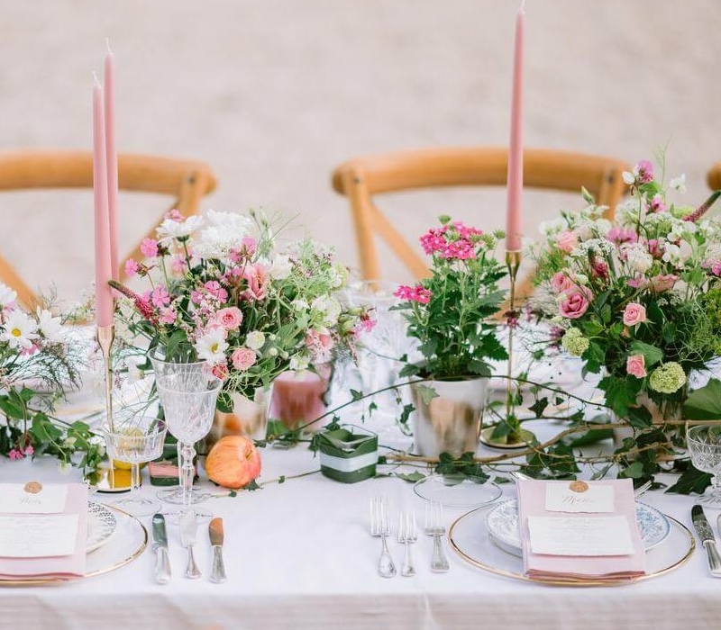 Les fleurs dans un mariage oriental