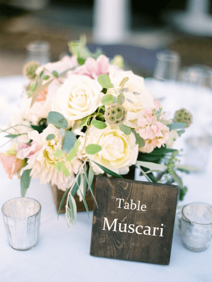 Table fleurs sauvages