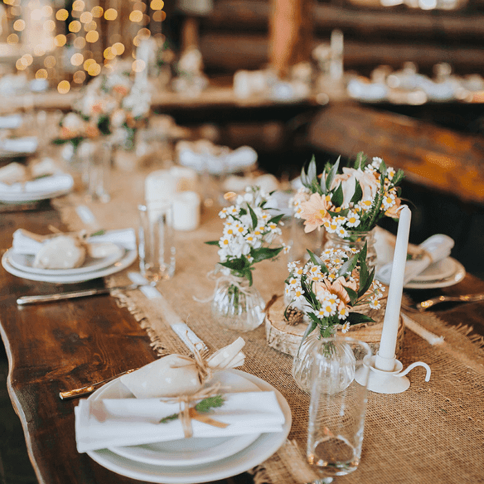 Déco mariage champêtre à faire soi même pour les tables